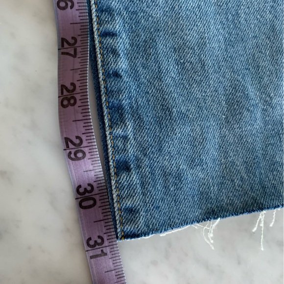 NWT Zara distressed Mia straight light wash 5 pocket classic size 2 - Picture 6 of 7